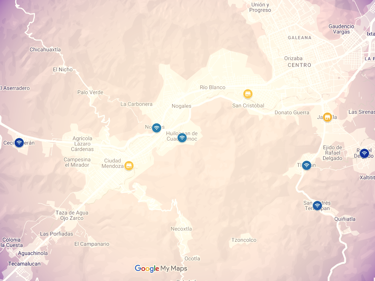 Mapa dinámico de cobertura UGI