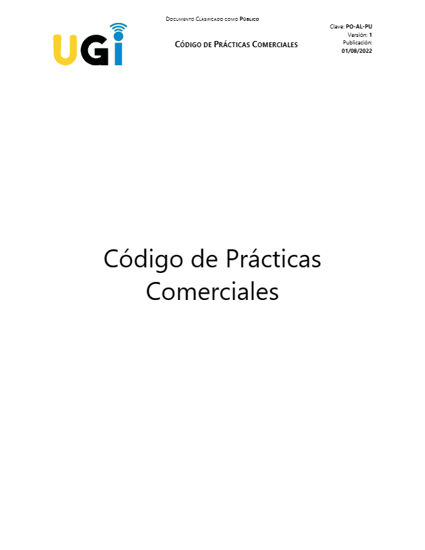 Código de Prácticas Comerciales