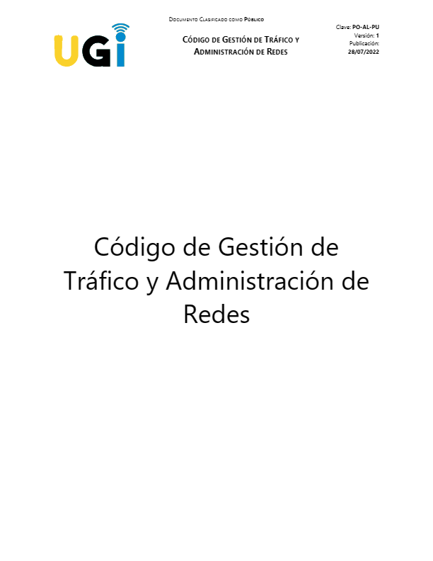 Código de Gestión de Tráfico y Administración de Redes